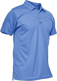 Polos Transpirables para Hombre al Aire Libre Manga Corta Secado Rápido Camisetas de Camping