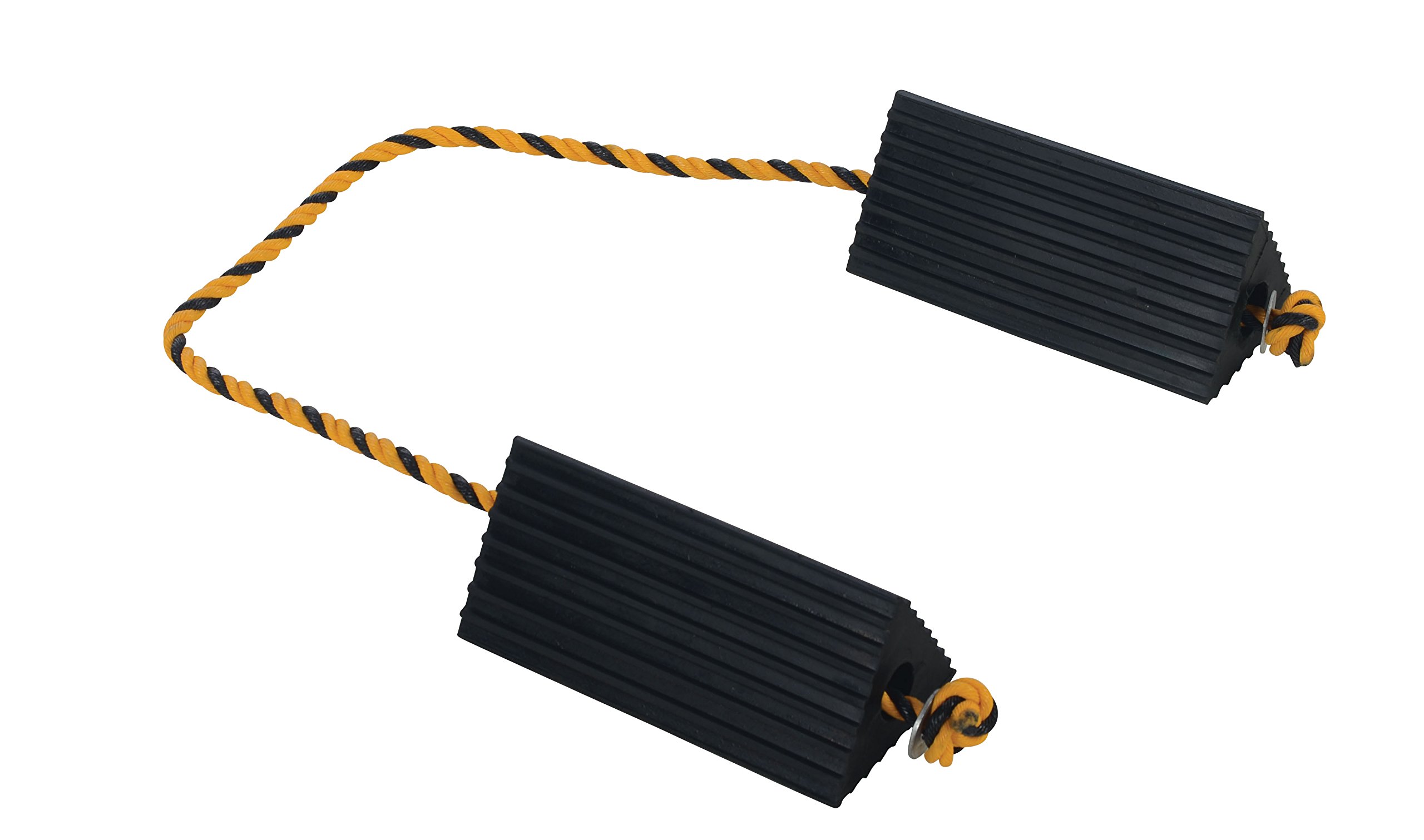 Vestil AC-13 gumowe koło linia lotnicza klin z liną, 25 cm szerokość x 10 cm wysokość x 12 cm długość