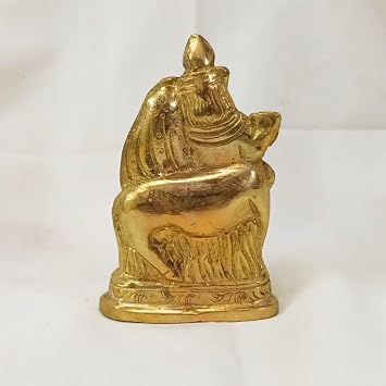Radha Krishna Pair Murti Idol Statue Sculpture - Brass Statue - 3.5