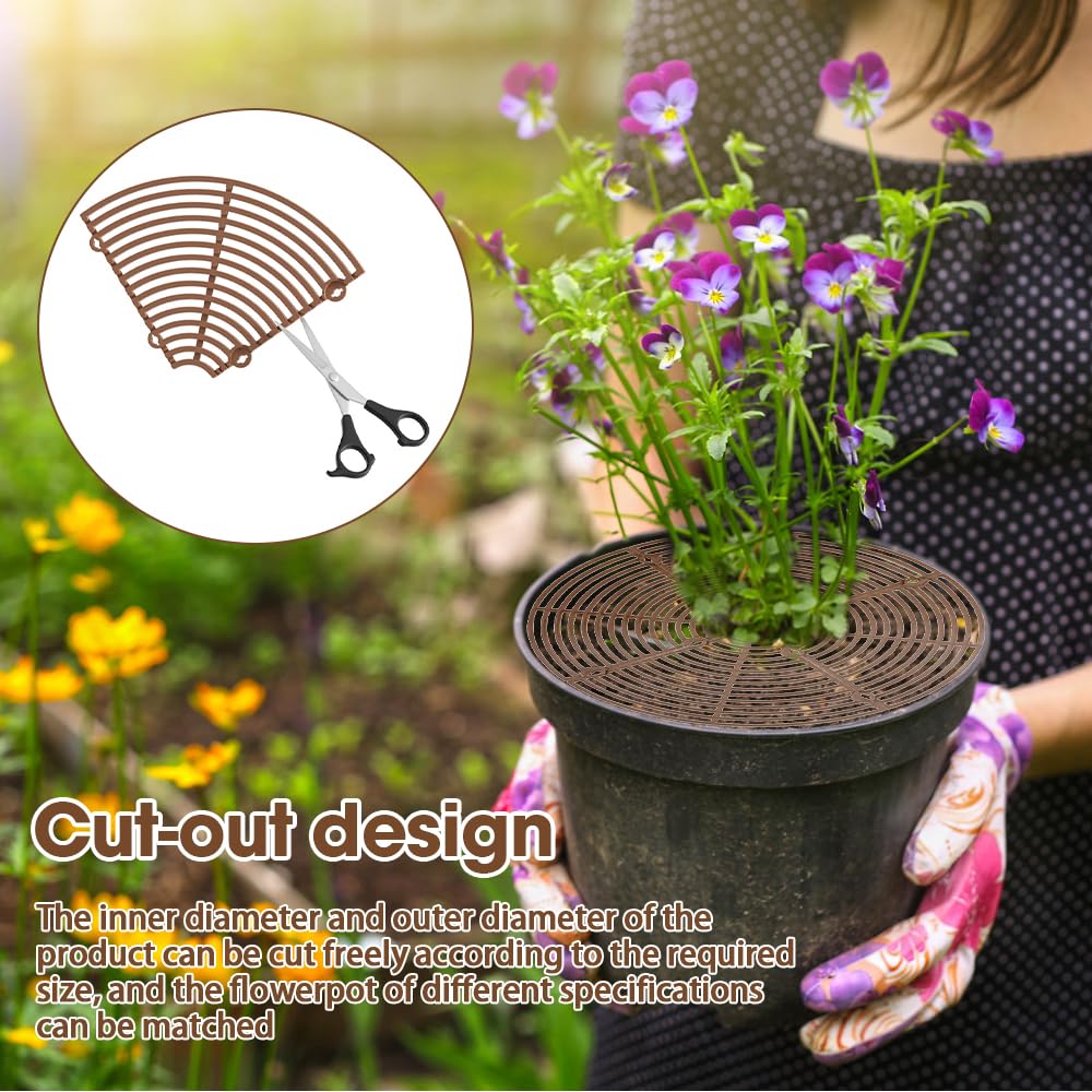 mizikuu 4 Pièces Protection Plante Chat, 30cm Grille Protection Plante Cadre de Grille de Couverture avec 16 Clous de Sol pour Plantes en Pot Grille Pot Fleur de Couverture de Jardin