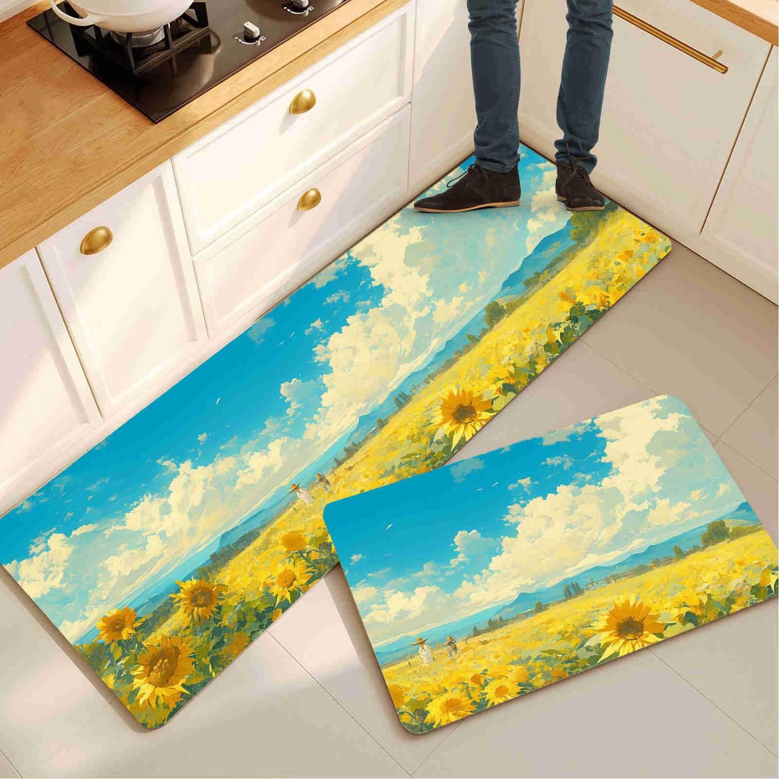 Alfombras de cocina lavables antideslizantes para solucionar resbalones en el lavadero