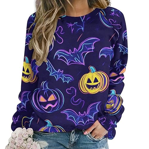 ZOCAVIA Womens Crewneck Sweatshirts Fall Winter Long Sleeve Pullover Tops