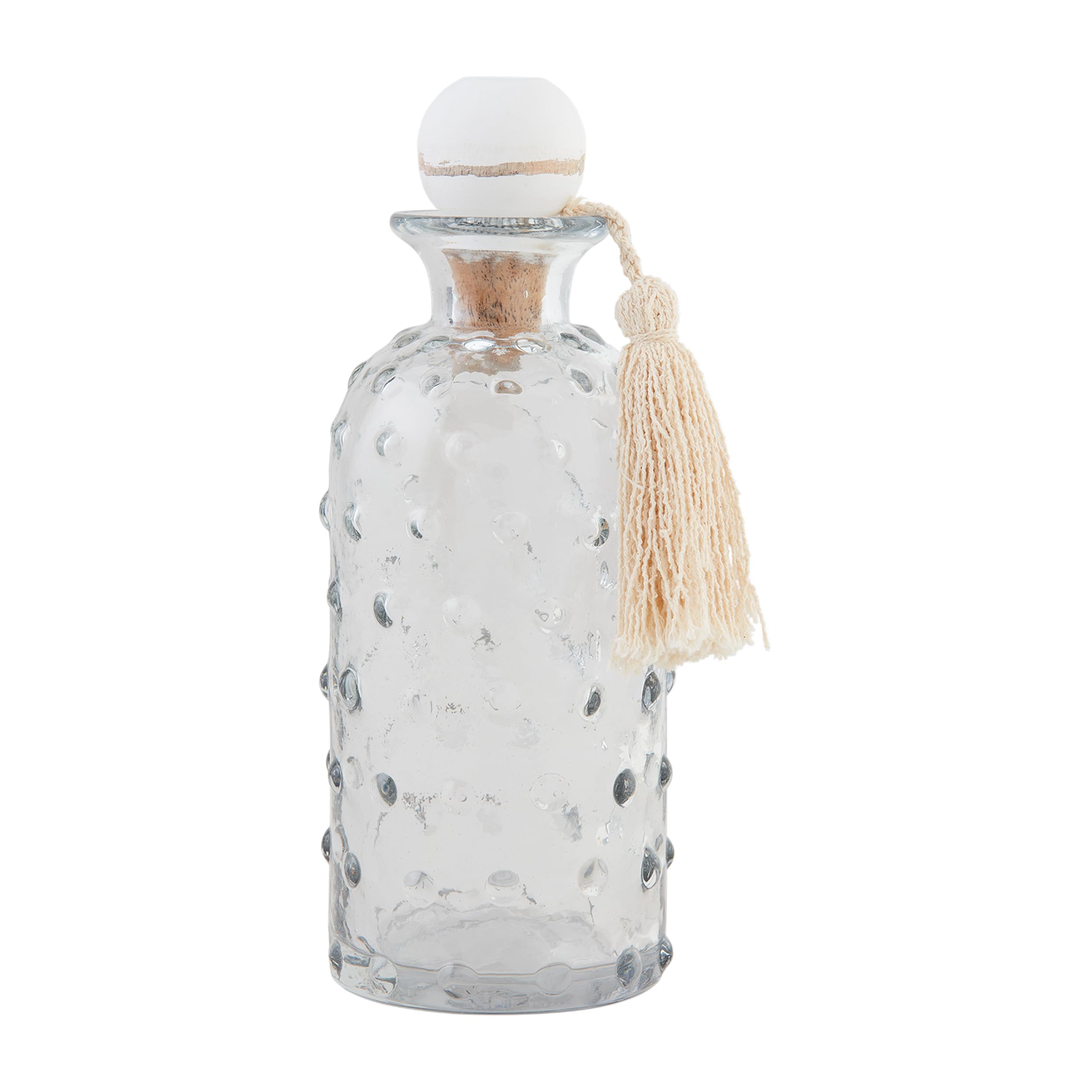 Carafe à décanter Hobnail Mud Pie Grande en verre transparent 21,5x9,5 cm