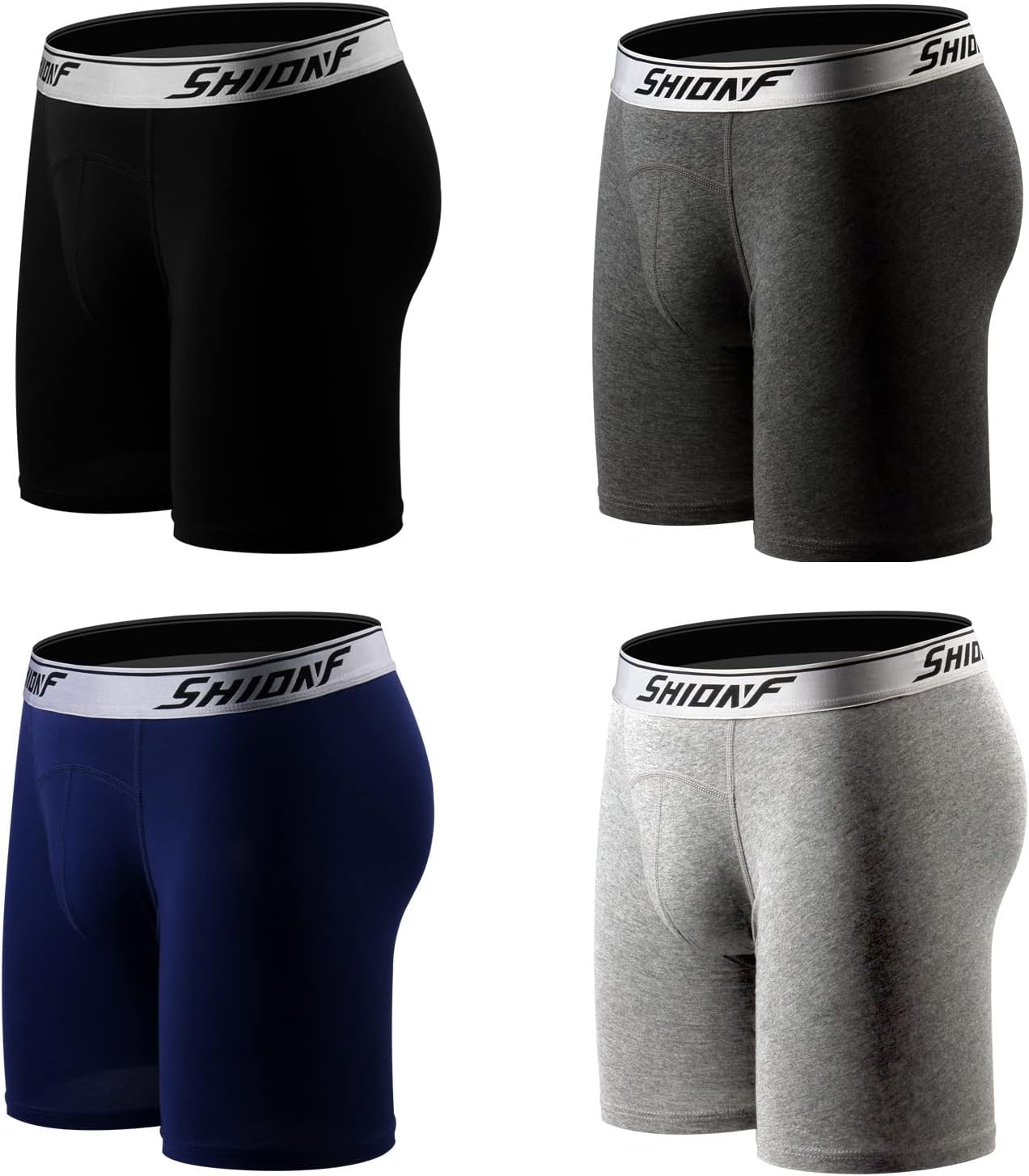 Evankin Men's Boxer Brief Cotton Sports Underwear Quicky-Dry Breathable