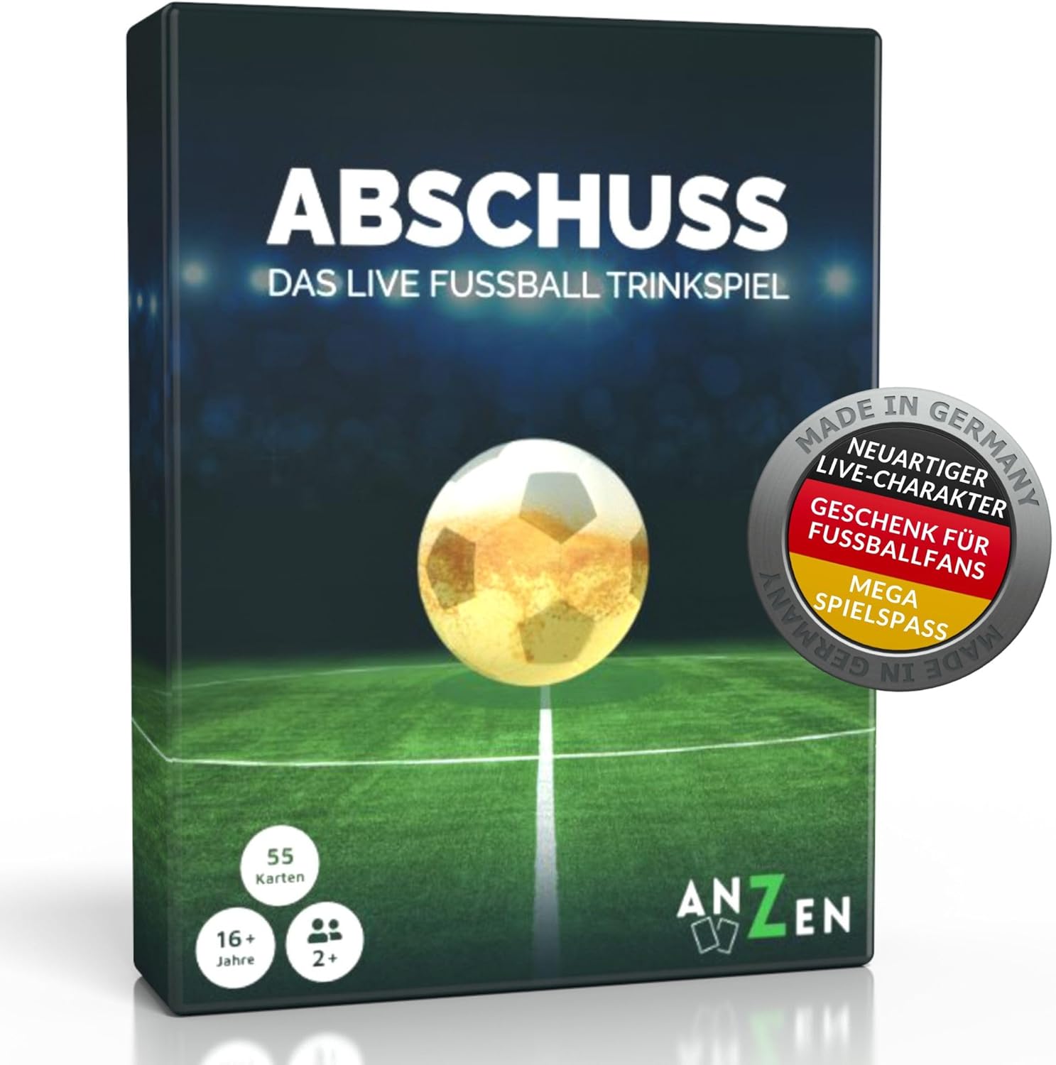 Graduation - Live Football Drinking Game | Card Game | Suitable for live games from Bundesliga to Circular League + Champions League + European World Cup TV | Fan Item | Boyfriend/Christmas Gift