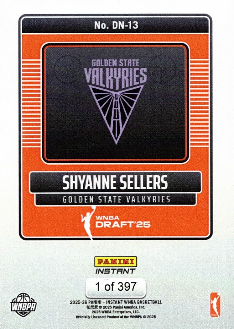 Amazon.com: 2025 Panini Instant Draft Night WNBA Basketball #DN-13