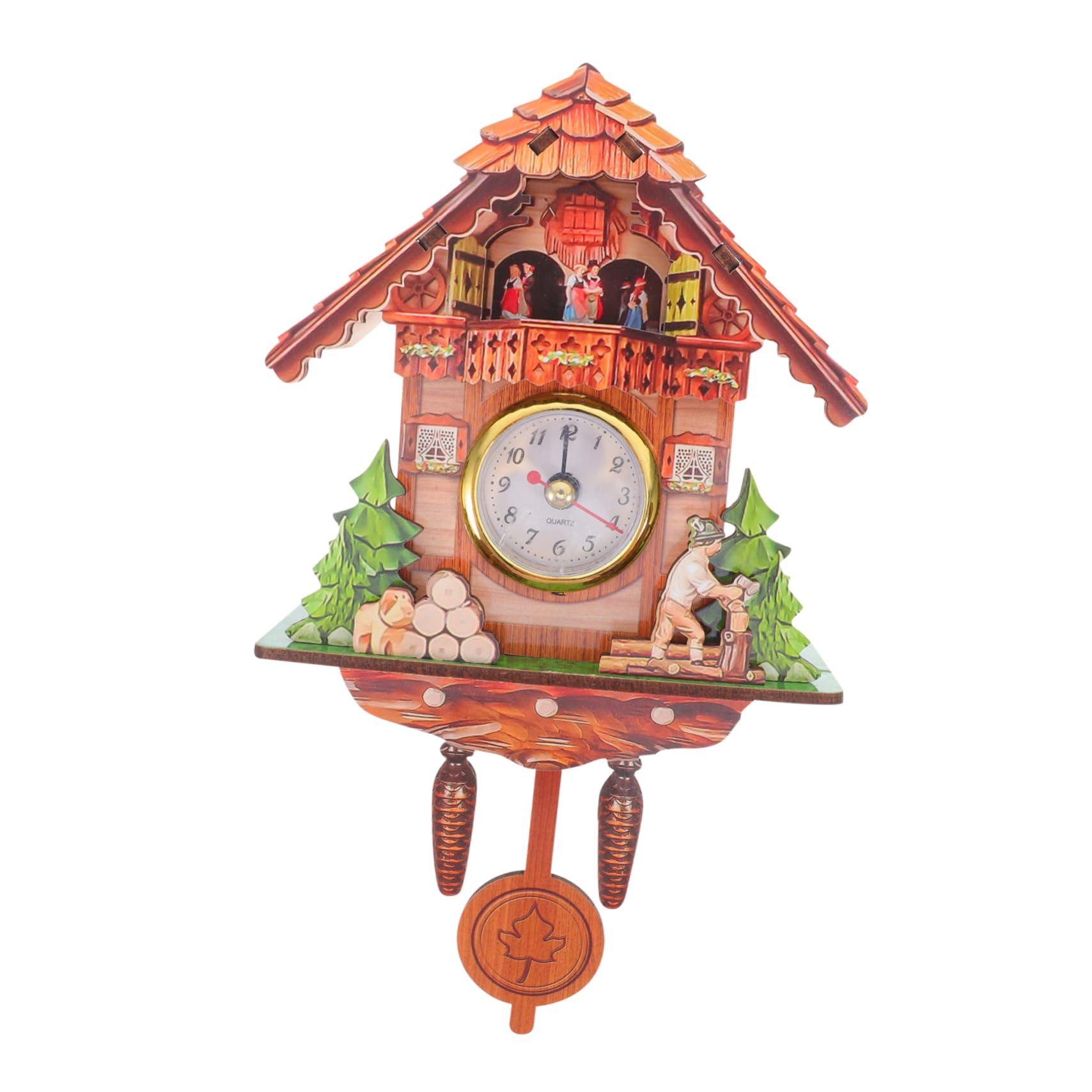 Horloge murale coucou sans tic-tac réglant les réveils difficiles avec élégance
