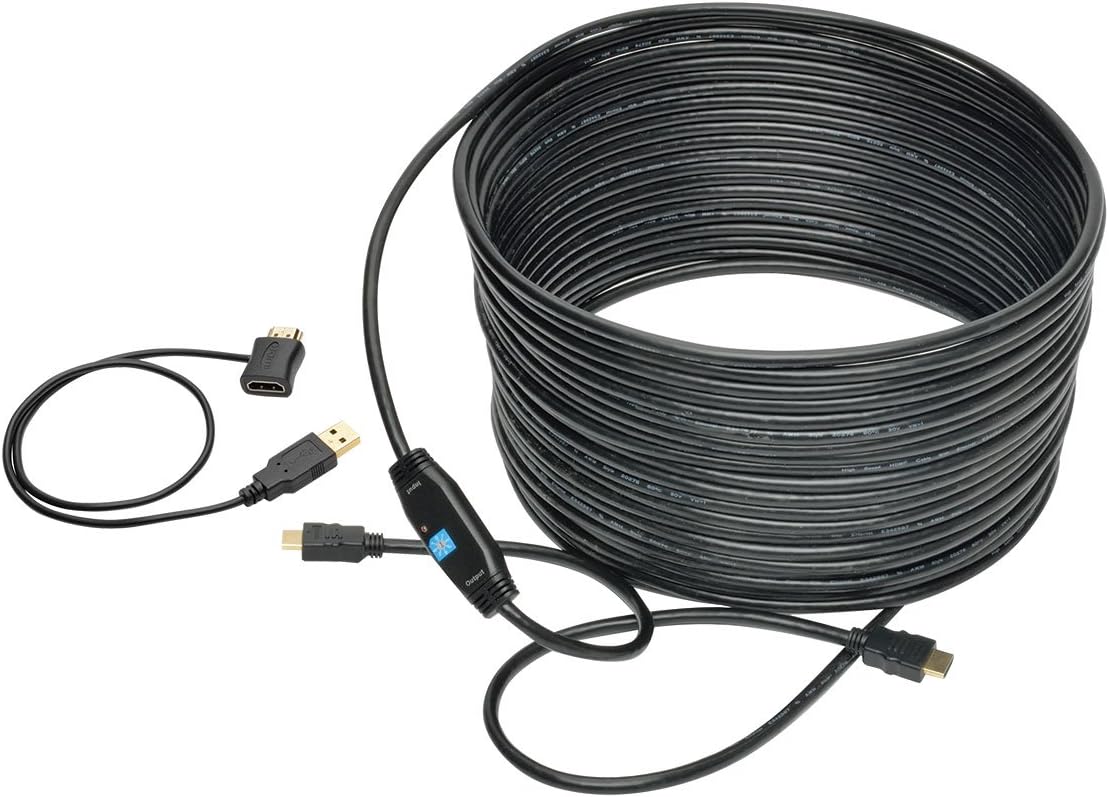 Up To 50% OFF Tripp Lite Active High-Speed HDMI Cable with Built-In Signal Booster, 1920 x 1080 (1080p) @ 60 Hz (M/M), Black, 50 ft. (P568-050-ACT) Best Cyber Deals π₯ Tripp Lite Active High-Speed HDMI Cable with Built-In Signal Booster, 1920 x 1080 (1080p) @ 60 Hz (M/M), Black, 50 ft. (P568-050-ACT)