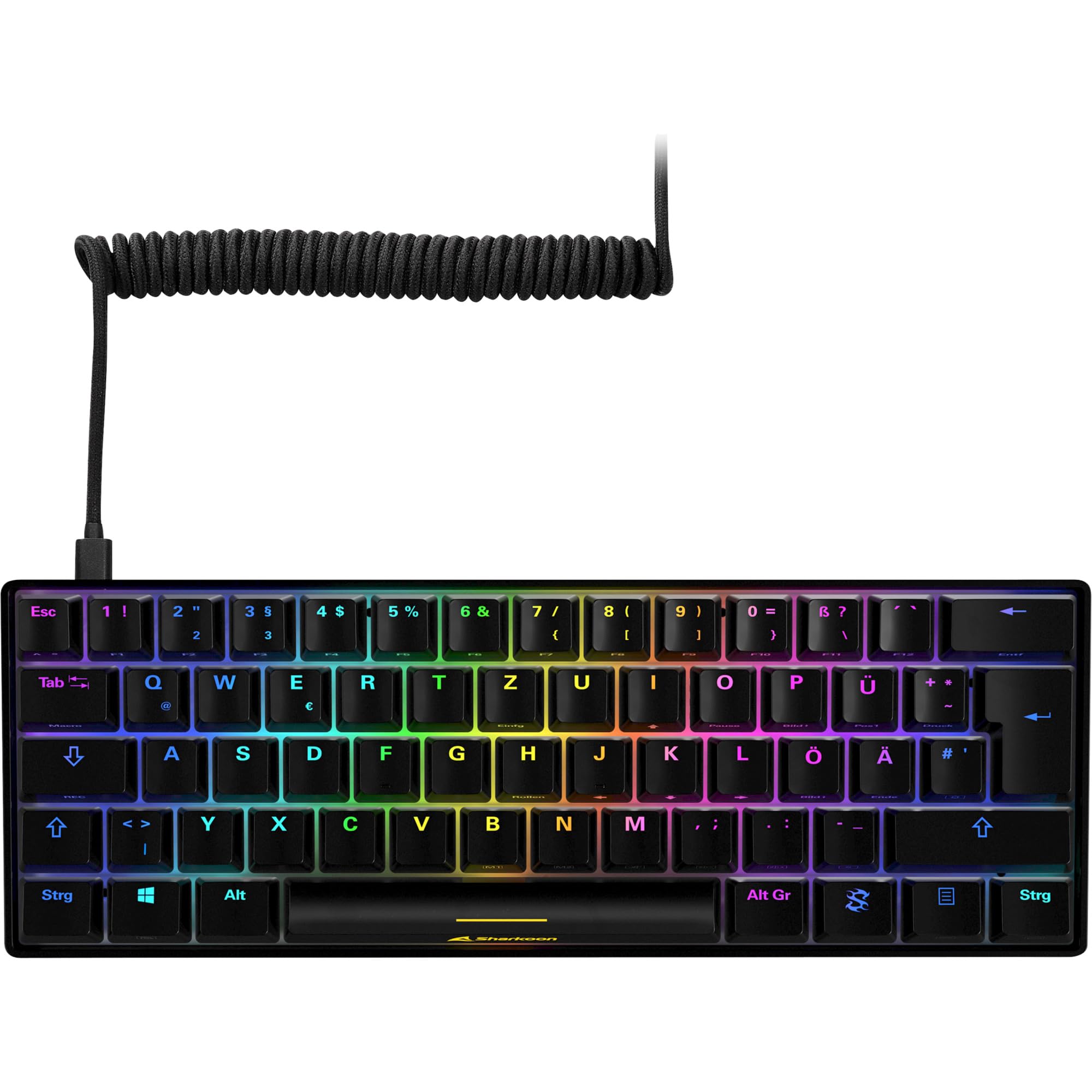 Sharkoon, usb, Skiller SGK50 S4 bk Kailh Brown, Gaming-Tastatur, schwarz
