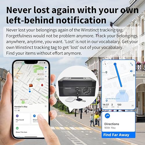 Miniatura 3 de Caja de efectivo con cerradura, con sistema de seguimiento y doble bloqueo, caja de dinero con bandeja de efectivo, caja fuerte con llave, bolsa de