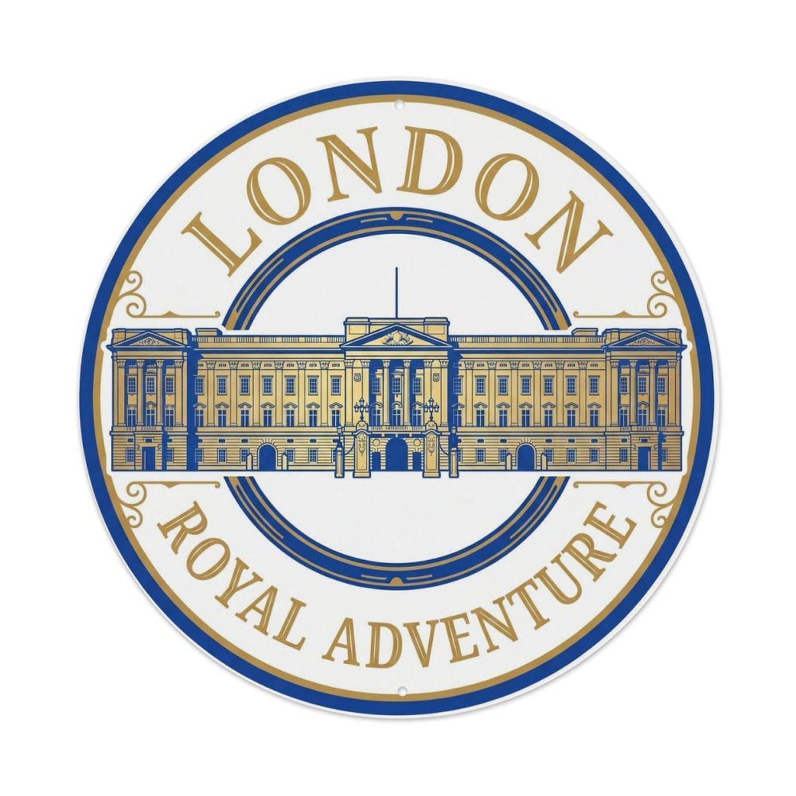 Vintage Travel England Palace Adventure 1 Metal Tin Sign