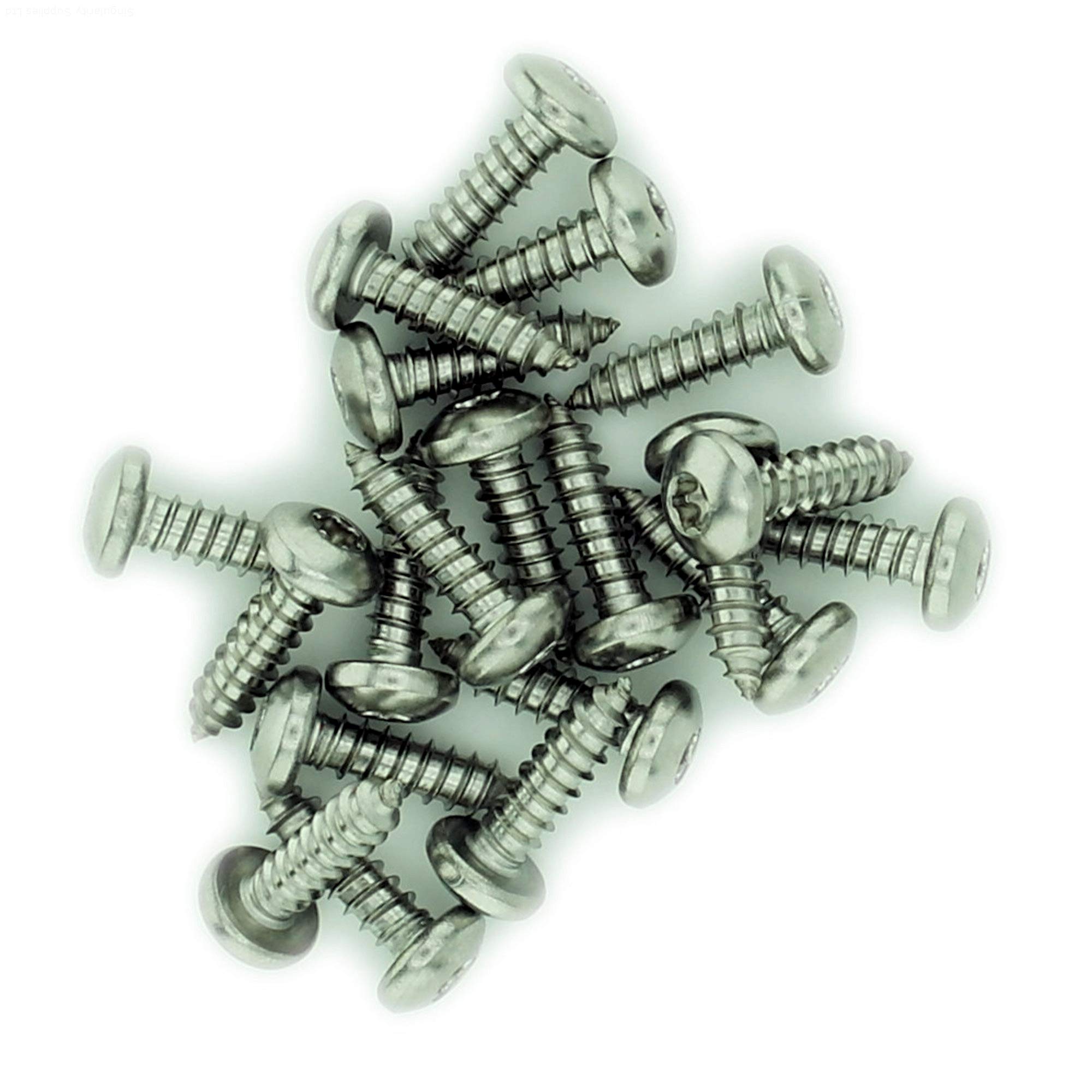 Singularity Supplies No.6 X 0.5 (3.5Mm X 13Mm) Tx Pan Self-Tapping Screw - Stainless Steel (A2) (Pack Of 20)