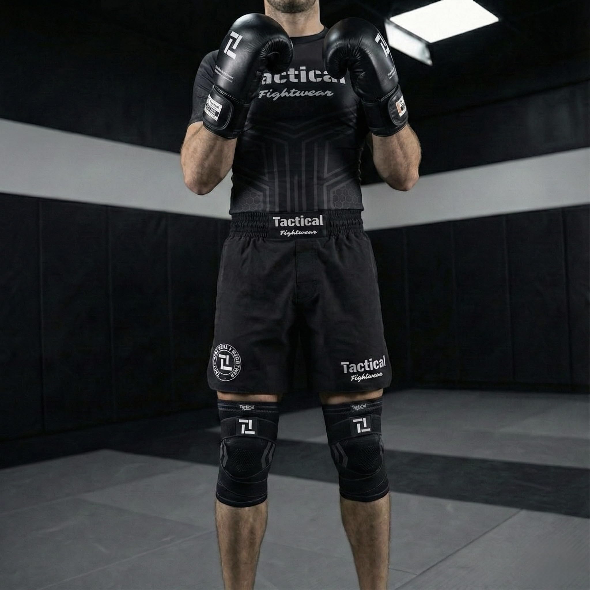 Tactical Fightwear - Vera Pelle - Guanti da kickboxing - Guantoni da boxe - Allenamento e abete rosso