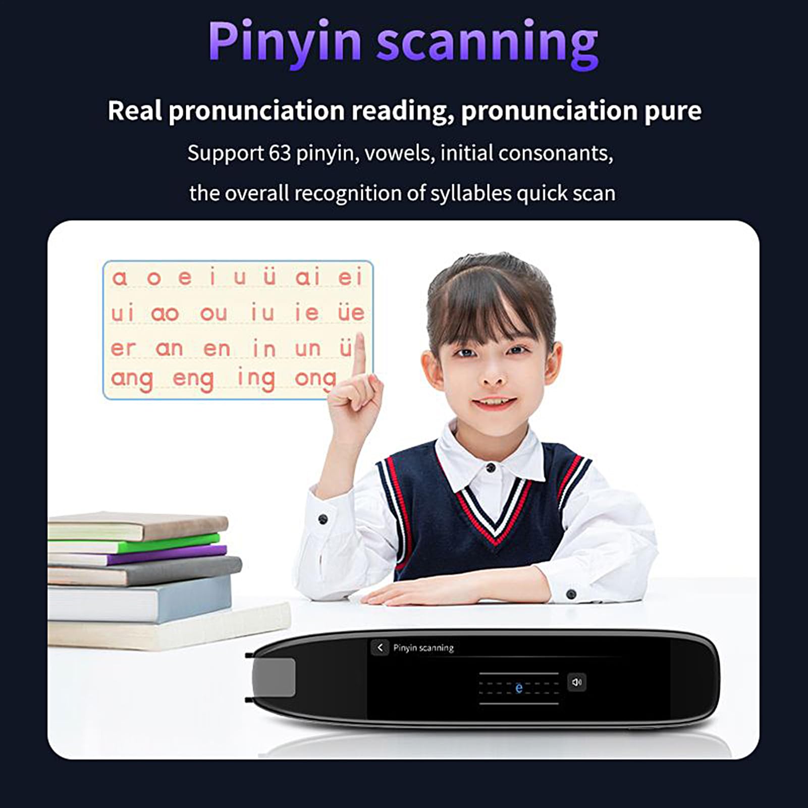 Scanning Translator Pen Offline Assistive Translation Pen for Dyslexia | Scanner touch screen Text to Speech 142 Lingue Dizionari Elettronici per Studenti Donne Uomini