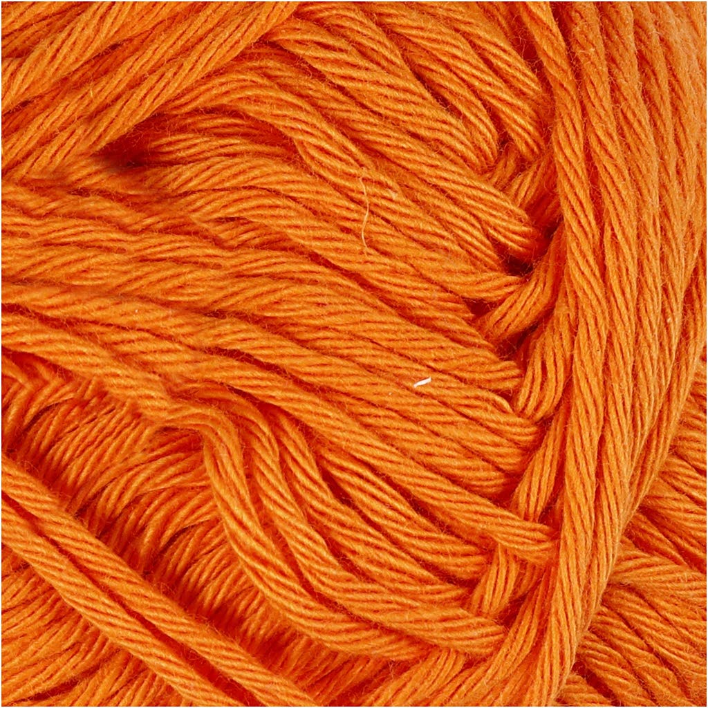 Cotton Yarn, L: 80-85 m, orange, maxi, 50 g - Image 3