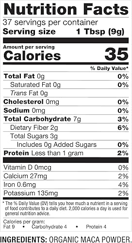 Miniatura 6 de BetterBody Foods - Polvo de maca orgánico, sin GMO y sin gluten, 12 onzas