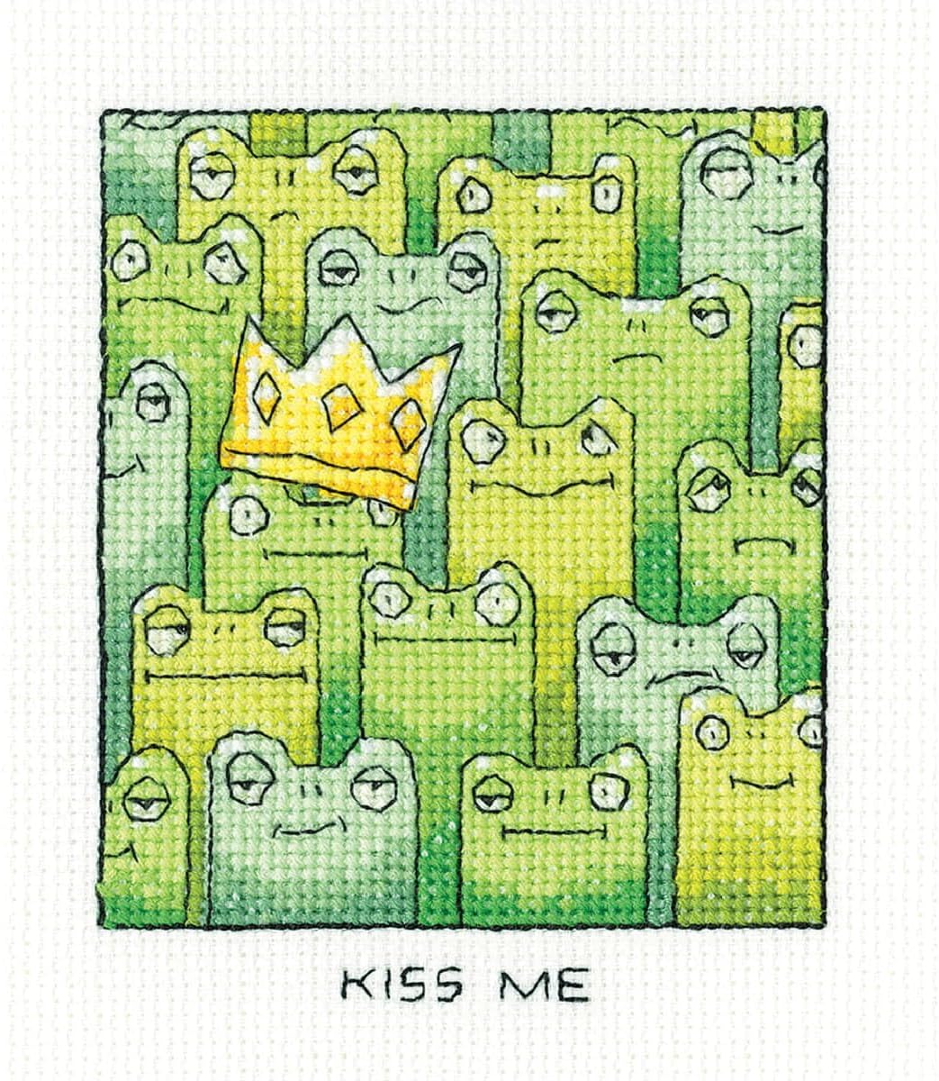 Heritage Crafts Cross Sticth Kit - Kiss Me