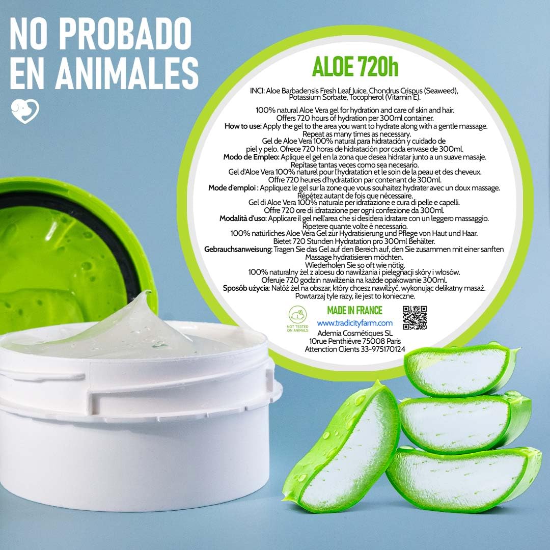 Gel de Aloe Vera para Cuidado de la Piel y el Cabello: Hidratante Corporal, After Sun, After Shave, Balsamo Barba, Reparadora Cabello, Depilacion y Afeitado, Hidratante Facial - 5000 ml 5 L