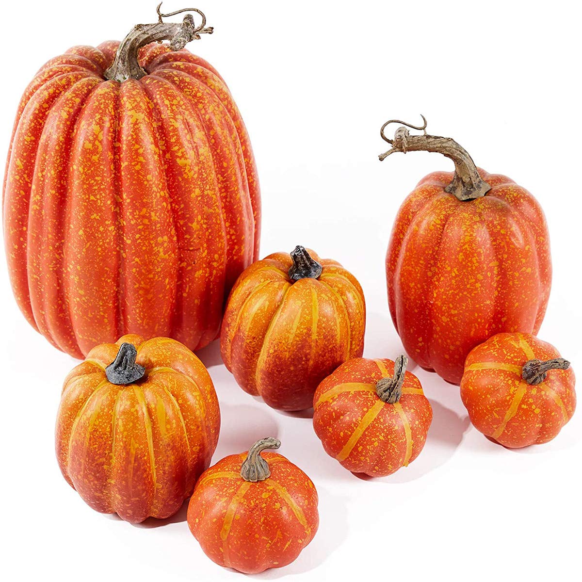 One Holiday Way Lot De 12 Courges Et Citrouilles Artificielles Assorties Pour Halloween, Décoration De Table D'automne – Style Rustique Rustique Rustique Pour La Décoration De Table, De Thanksgiving