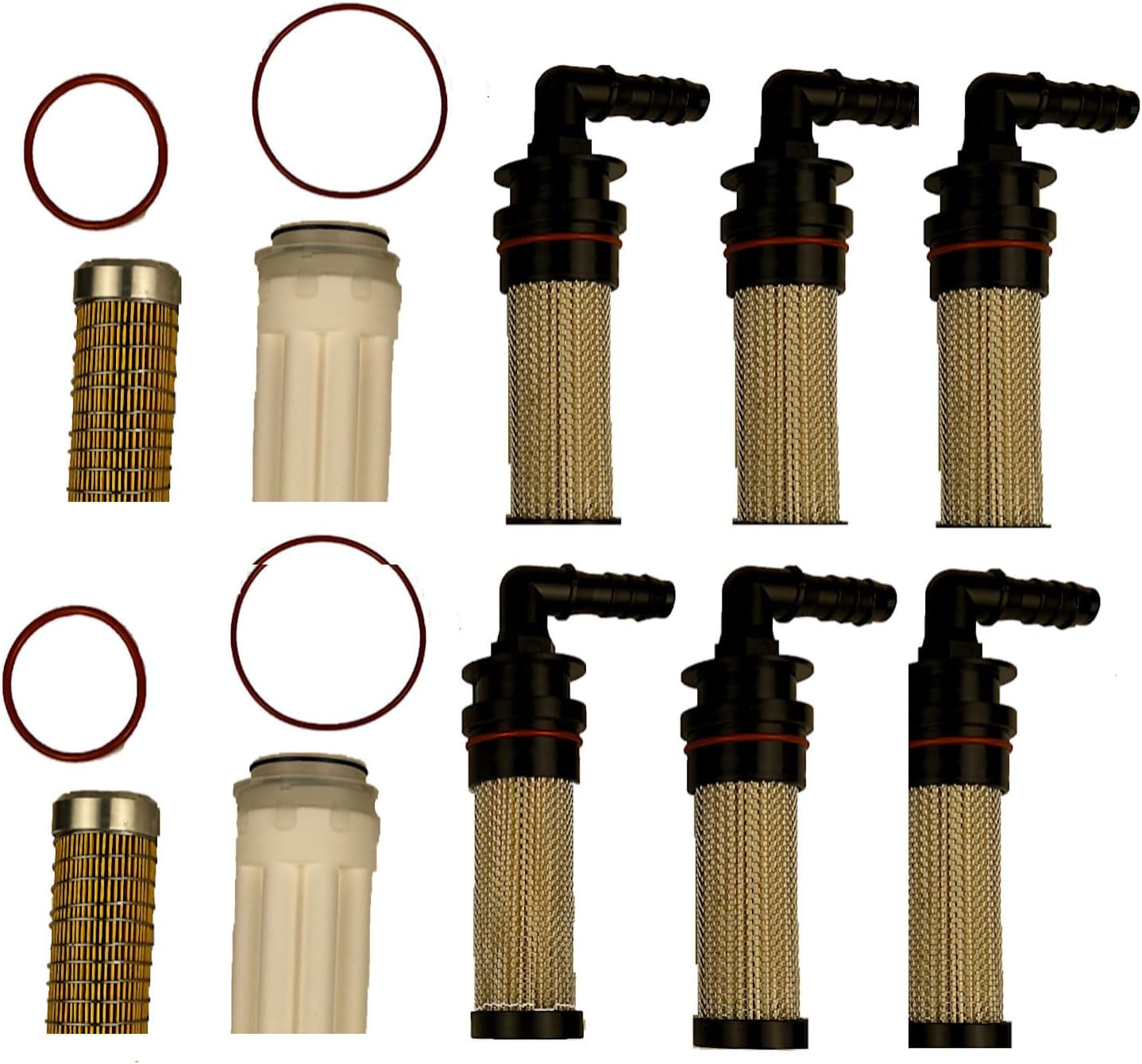 Premium Dental Compressor Filter Kit compatible with Air Techniques AirStar 70 NEO, 70M, 10 filter-Pack Replacement Filters, Air Powered, Annual Maintenance Kit