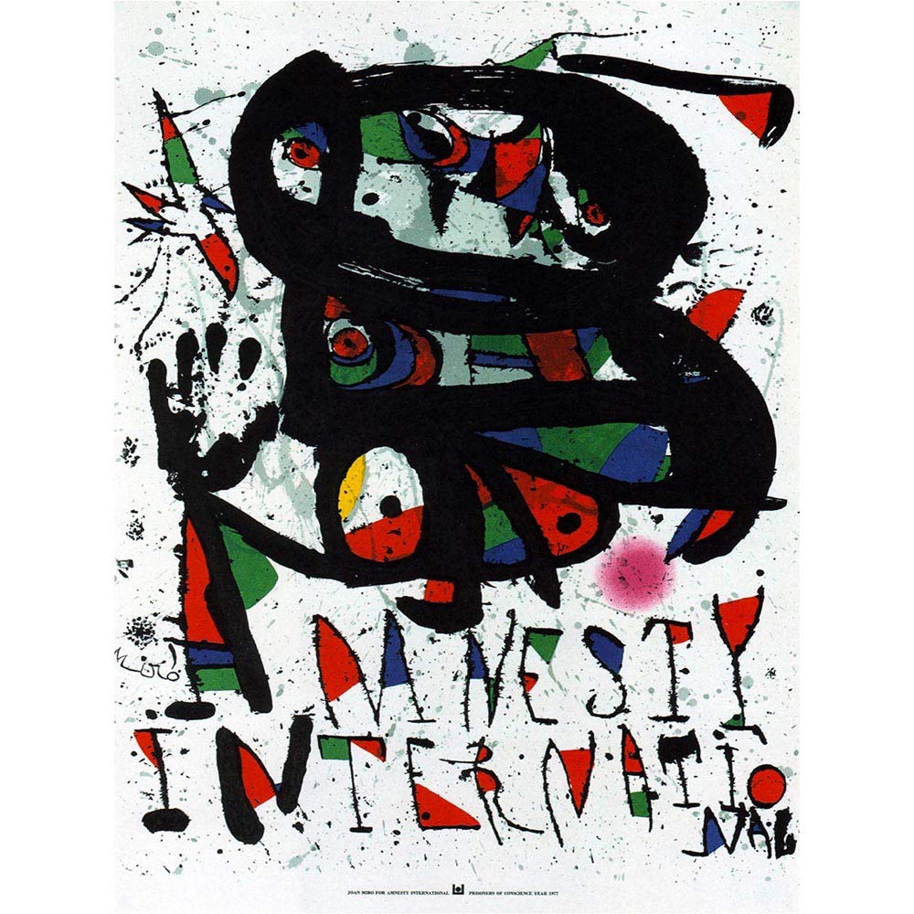 Wee Blue CooAdvert Charity Amnesty International Spain Art Print Poster Wall Decor 12X16 Inch