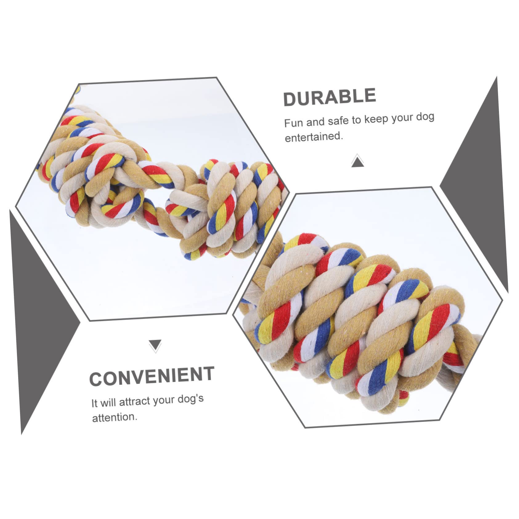 HOLIDYOYO Large Dog Rope Chew for Interactive Tug of War for Teeth Cleaning and Relief and