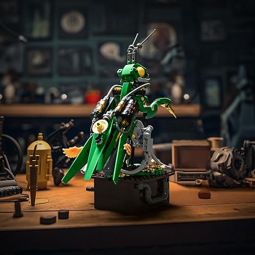 Miniatura 6 de Juego de construcción de animales de colección de insectos, insectos y recuerdos de fiesta de Pascua, insectos con componentes enlazables, juguetes