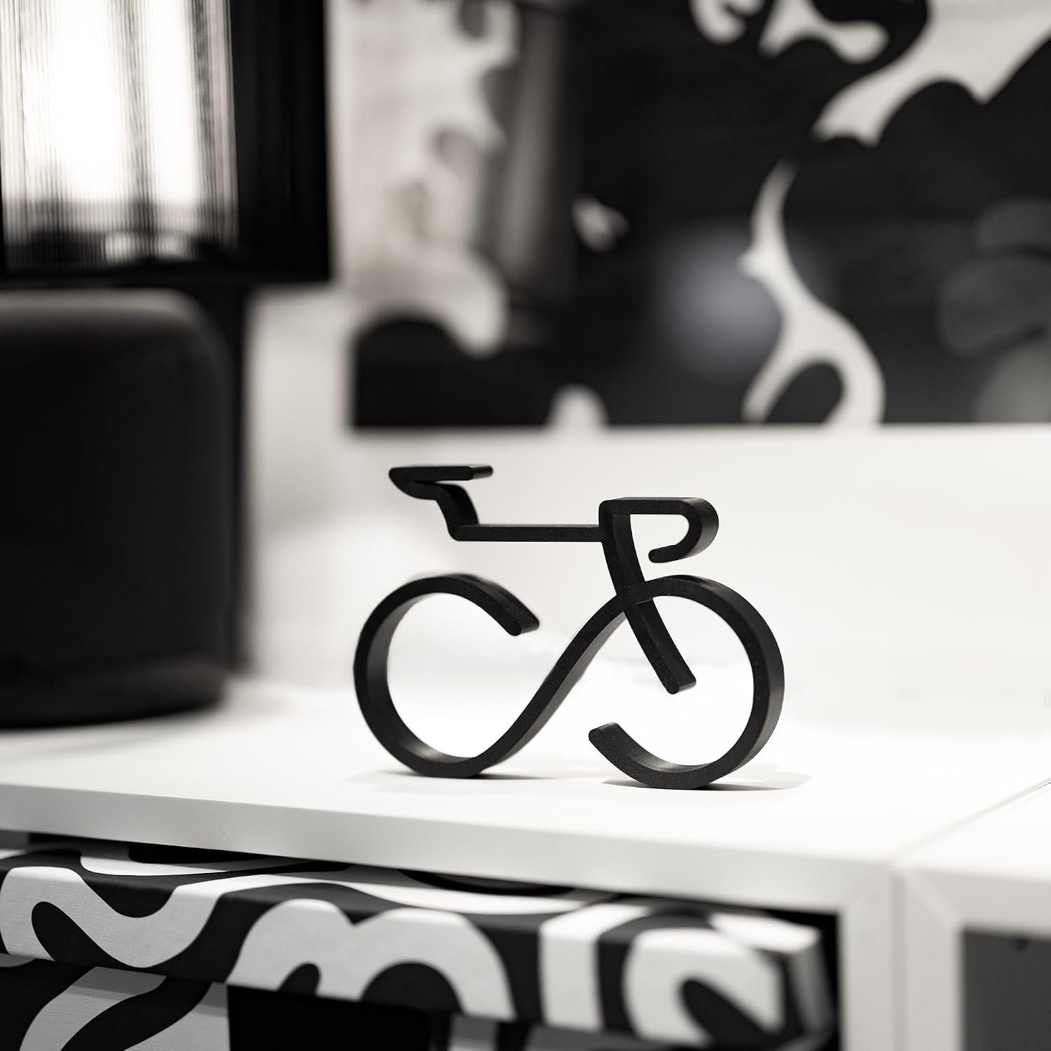 Minimalist Bike Sculpture – Bicycle Silhouette Art Accent for Wall or Tabletop, Perfect Cyclist Gift & Modern Home Décors | Made in USA