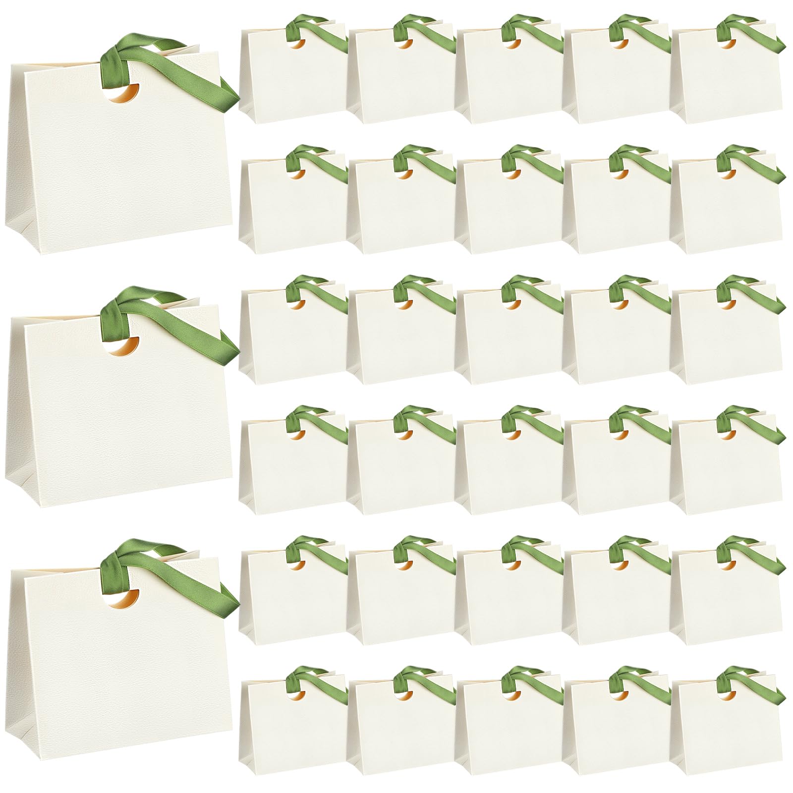 Mini sacs cadeaux de mariage avec poignée ruban pour anniversaire