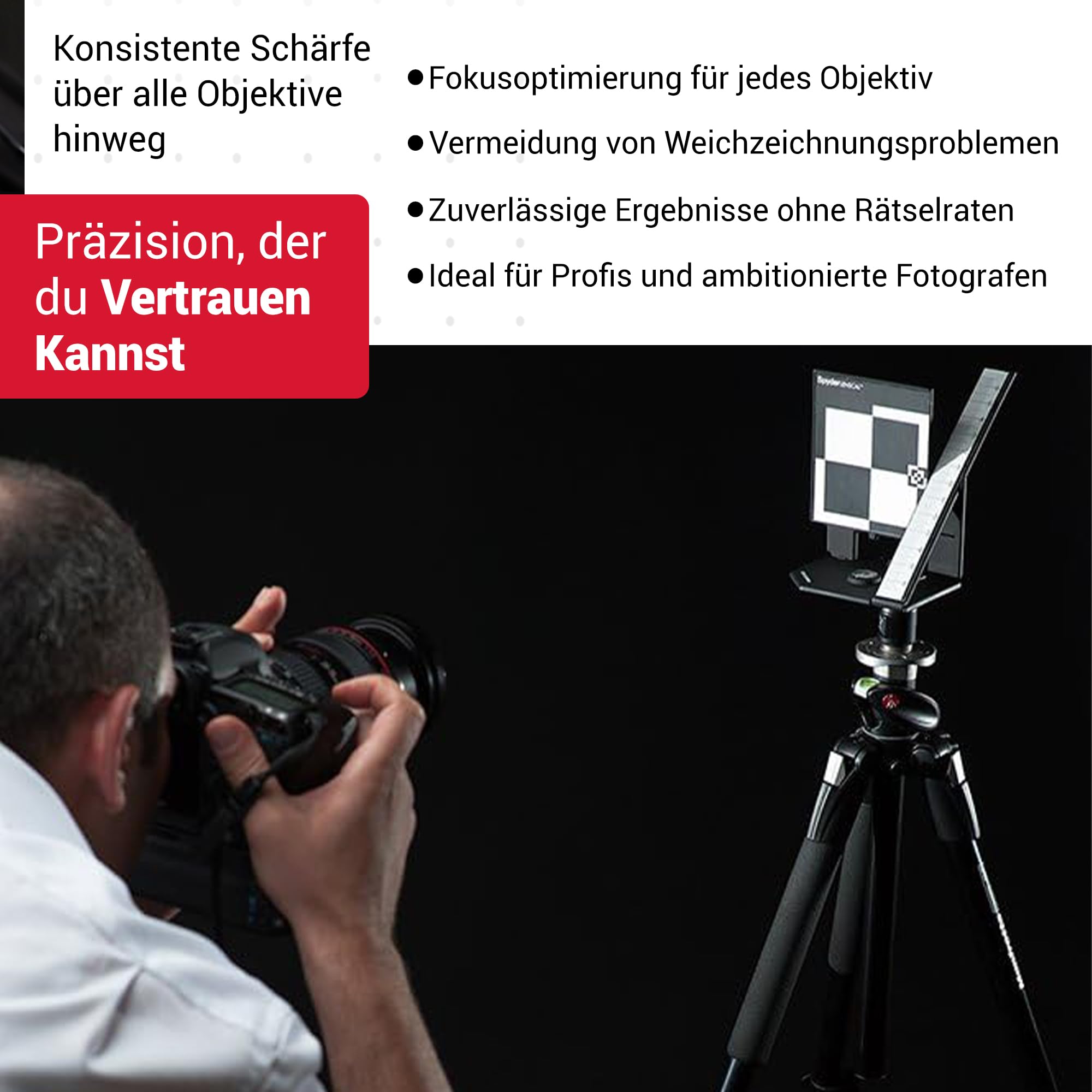 Datacolor Spyder LensCal – Kamera-Objektiv-Kalibrierungswerkzeug zur Autofokus-Anpassung und Präzisionsverbesserung