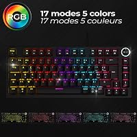 EMPIRE GAMING K248 Mechanikus Gaming Billentyűzet MX Red RGB Fekete 5