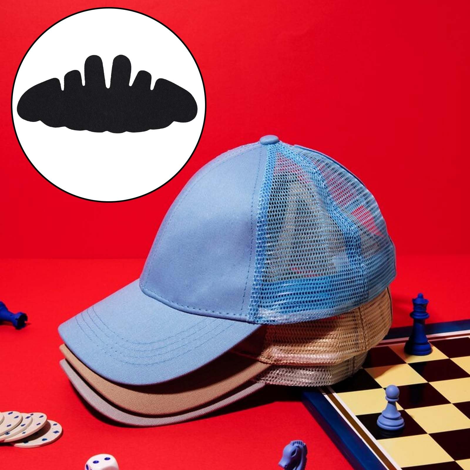 Oruola Lot de 15 inserts façonneurs de casquettes, protecteurs de casquettes avec design unique, lavables et réutilisables, protection contre la transpiration