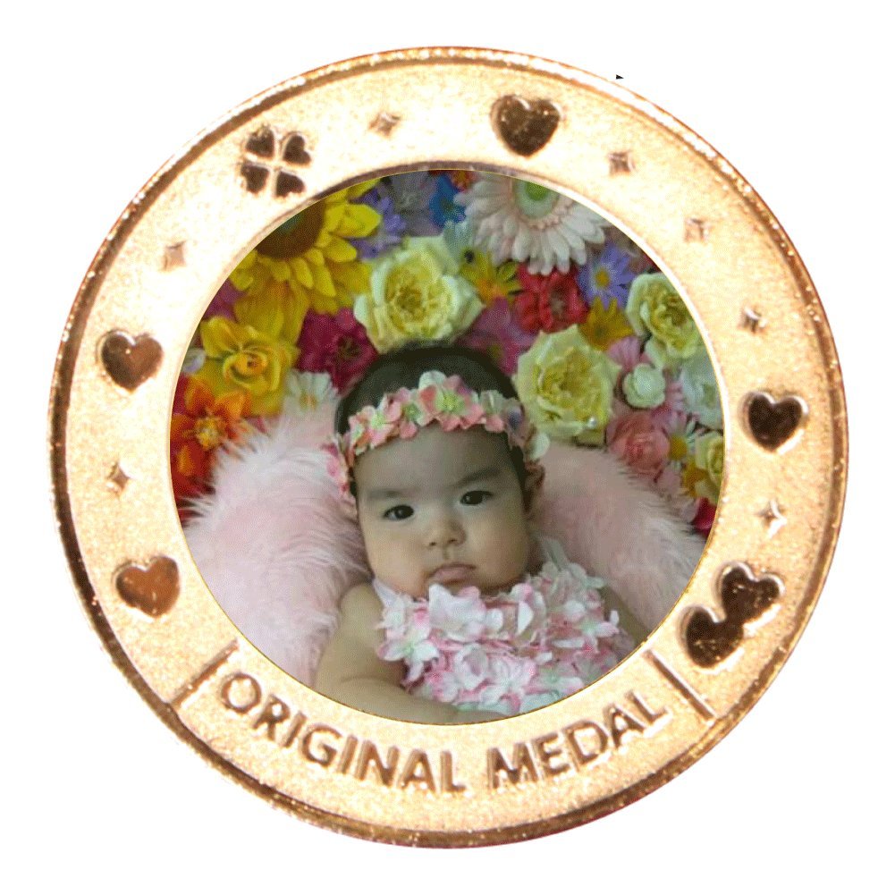 Amazon.co.jp: 作ってみよう！記念メダル／PC・スマホの画像からデザインできます／名前・日付の刻印無料／旅行メダルなど作ってみよう記念メダル／オリジナル記念メダル単体（受注生産品）  (ハート) : スポーツ＆アウトドア