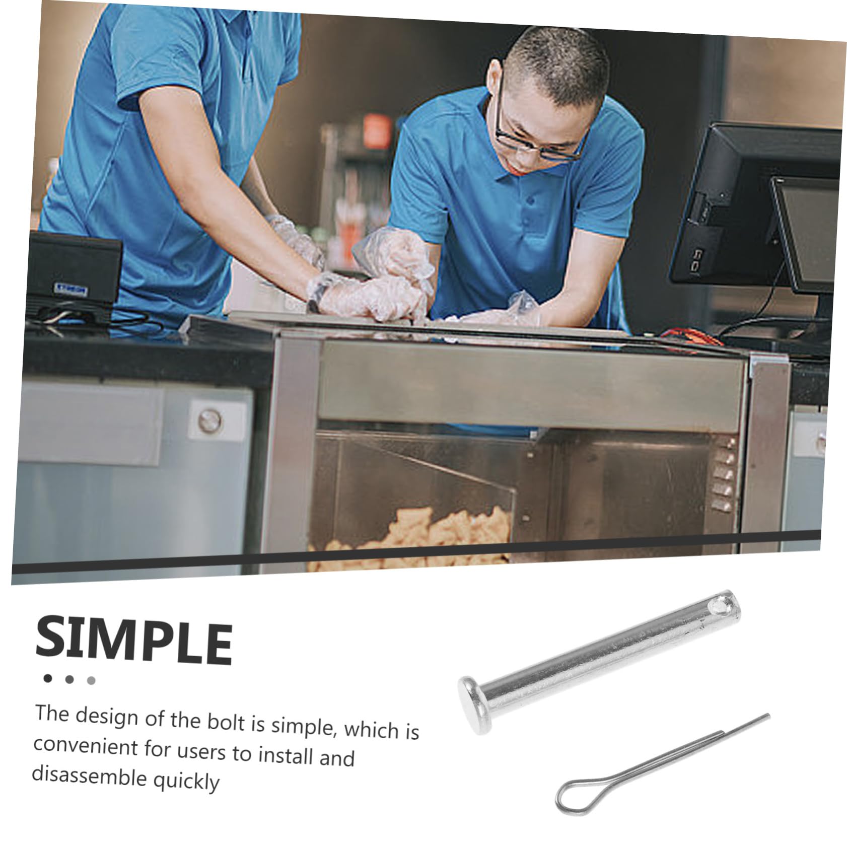 iplusmile 3stücke Popcornmaschine Verriegelungsstift Edelstahl Zubehör Für Kommerzielle Popcornmaschinen Sicherer Halt Und Einfache Installation Für Effiziente Nutzung