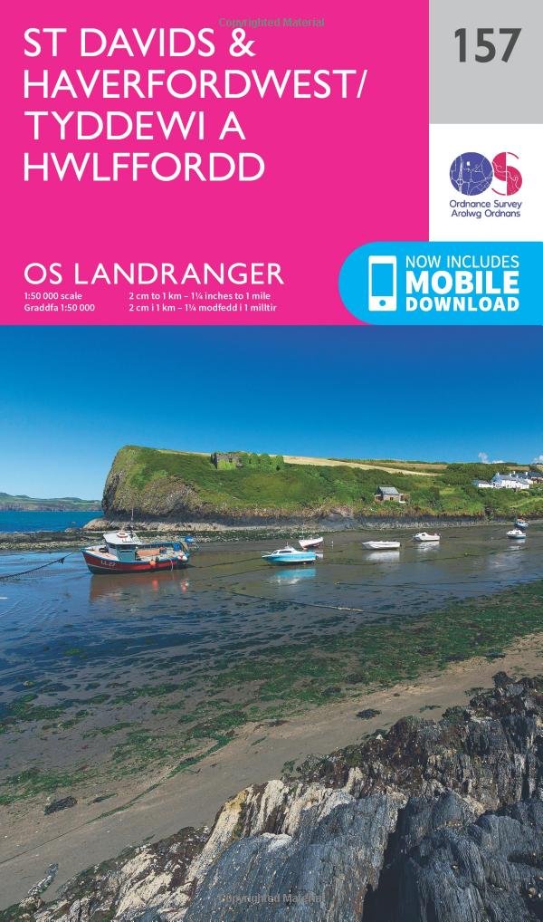 St Davids  HaverfordwestTyddewi a Hwlffordd Map   by Ordnance Survey