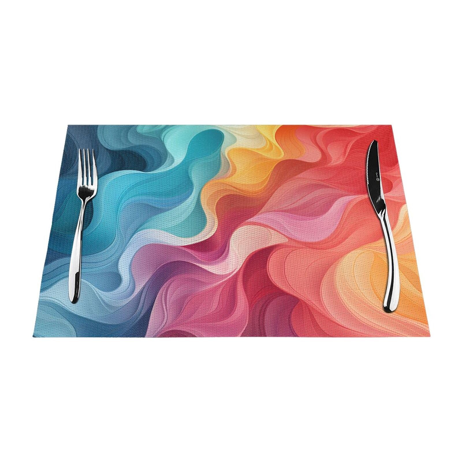 Sets de table antidérapants et lavables résistants à la chaleur
