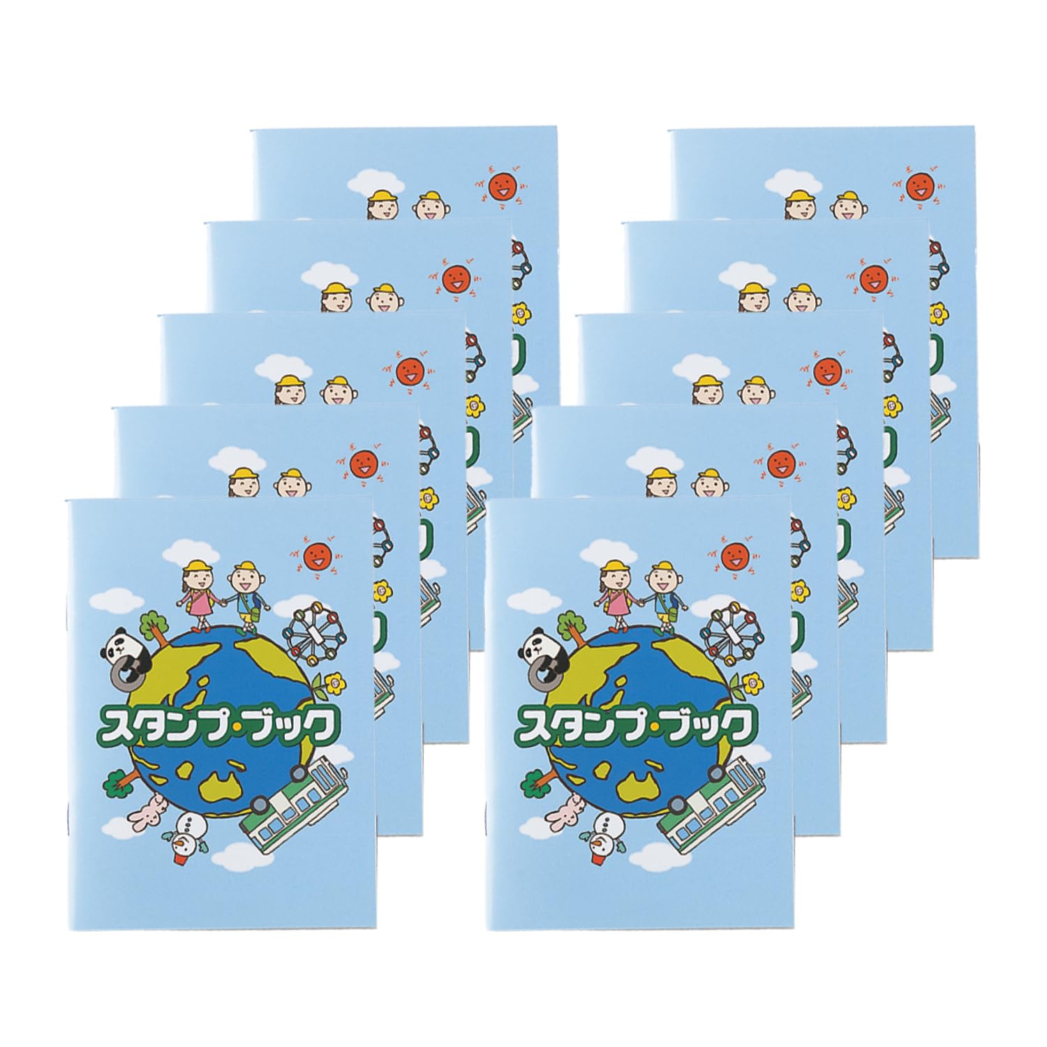 Amazon.co.jp: シャチハタ スタンプ ブック キッズ向け 10冊 TSB-1_10