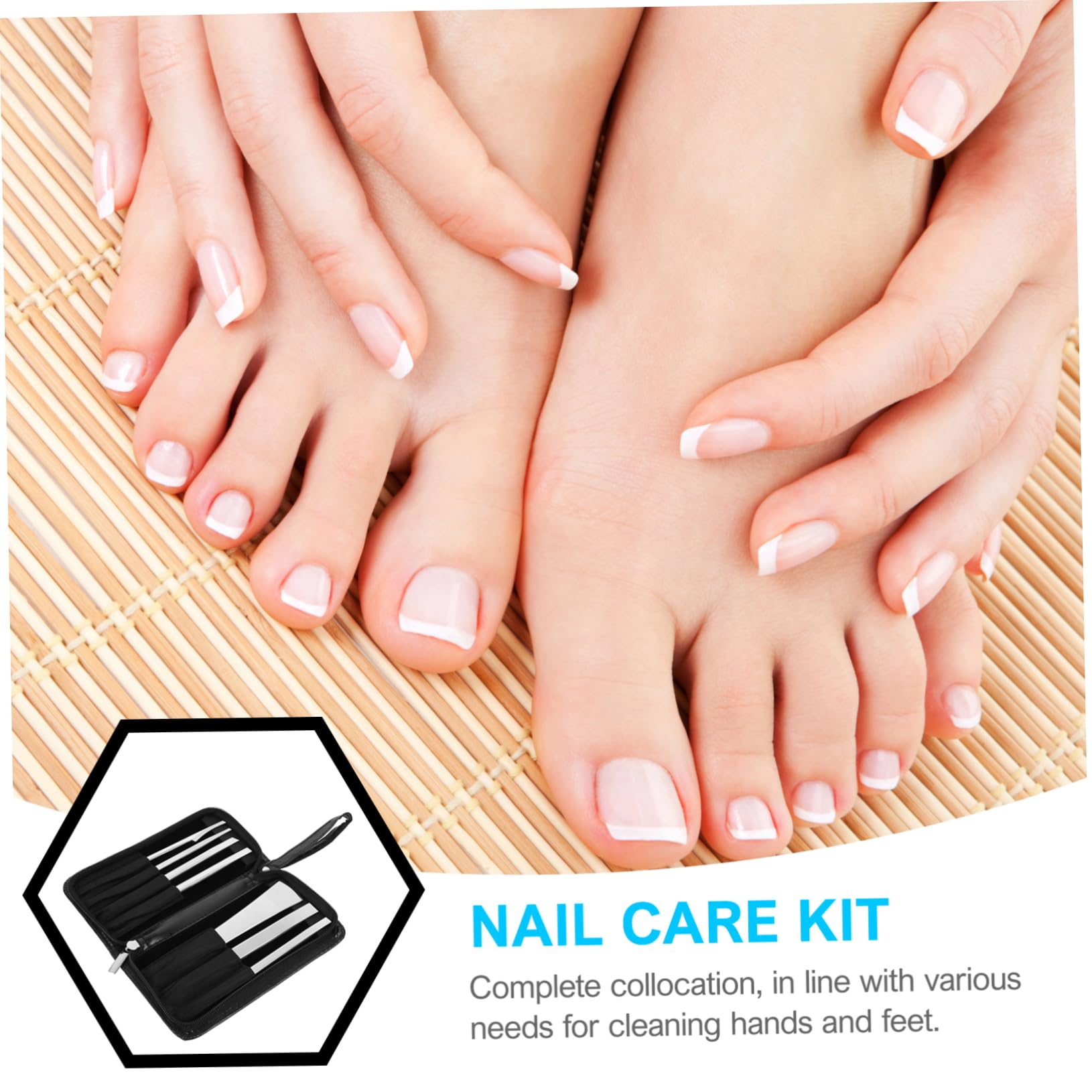 Set Argento di Coltelli per Pedicure 7 Pezzi in Acciaio Inox | Lega ad Alto Manganese e Pu, Uso Professionale e Domestico, per Rimuovere Calli e Pelle Secca