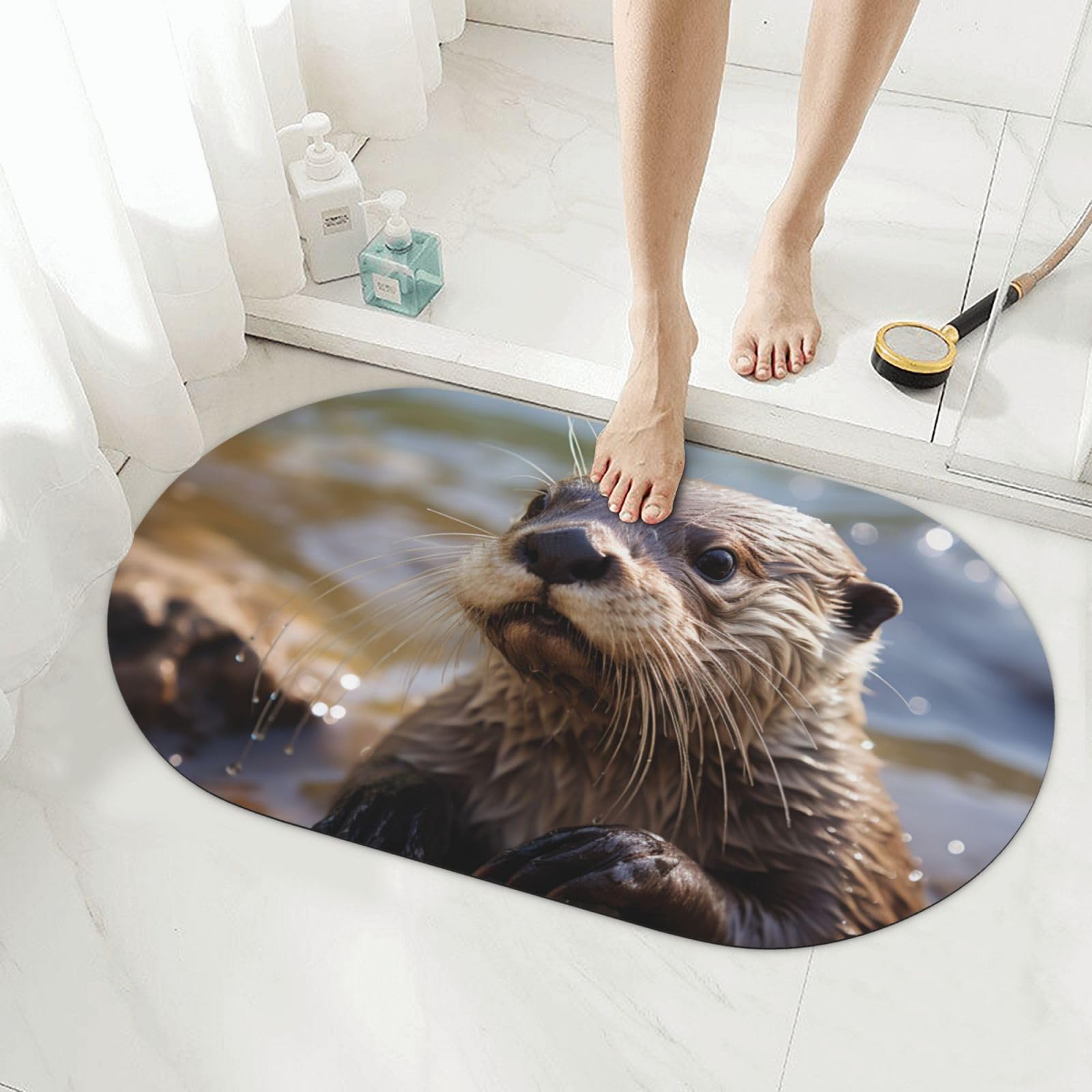 Tapis de bain terre de diatomée super absorbant séchage rapide douche
