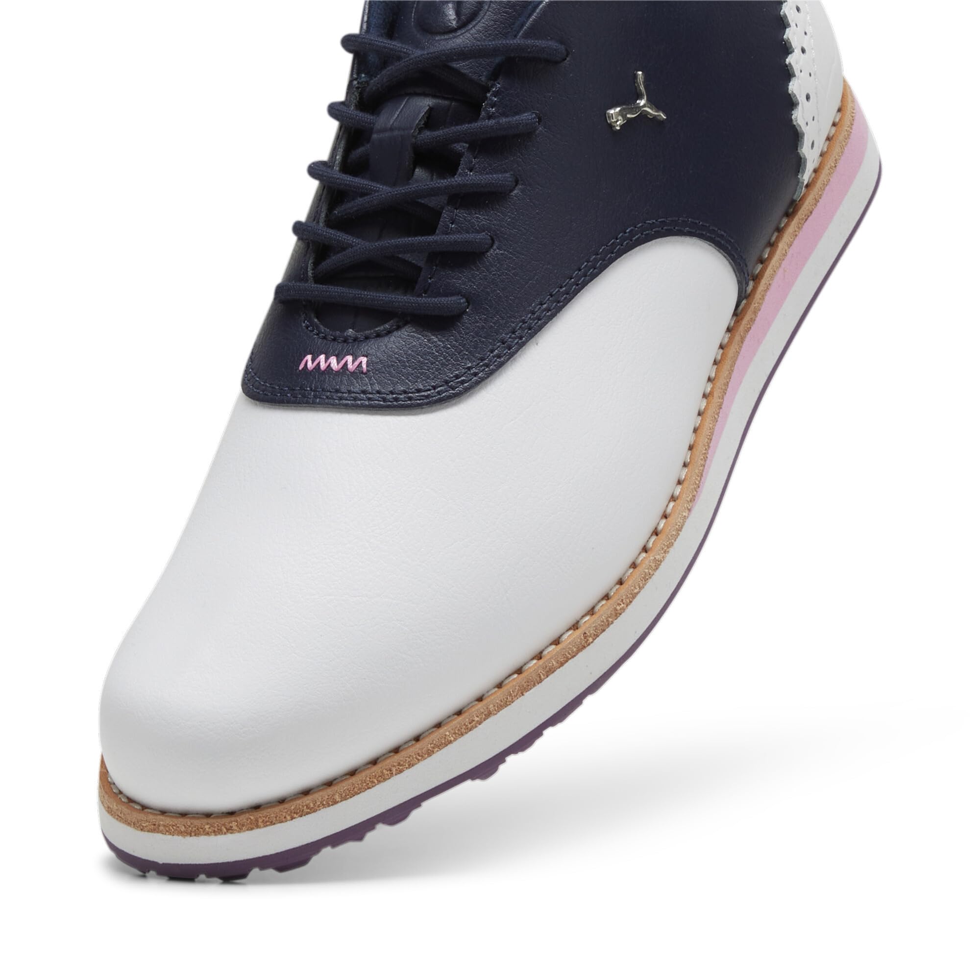 PUMA Femme Avant WMNS Golf Shoe, White-Deep Navy, 40 EU