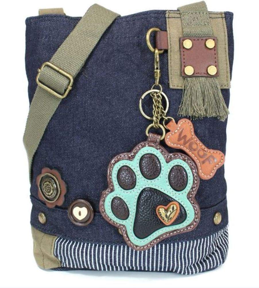CHALA Patch Cross-Body Women Handbag, Canvas Messenger Bag Olive, Metal Charming Cross - Oliv, Medium — view 112