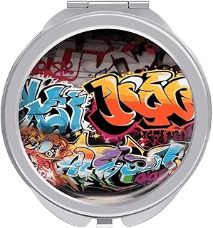 Graffiti Hip Hop Travel Makeup Mirror 1x/2x M...