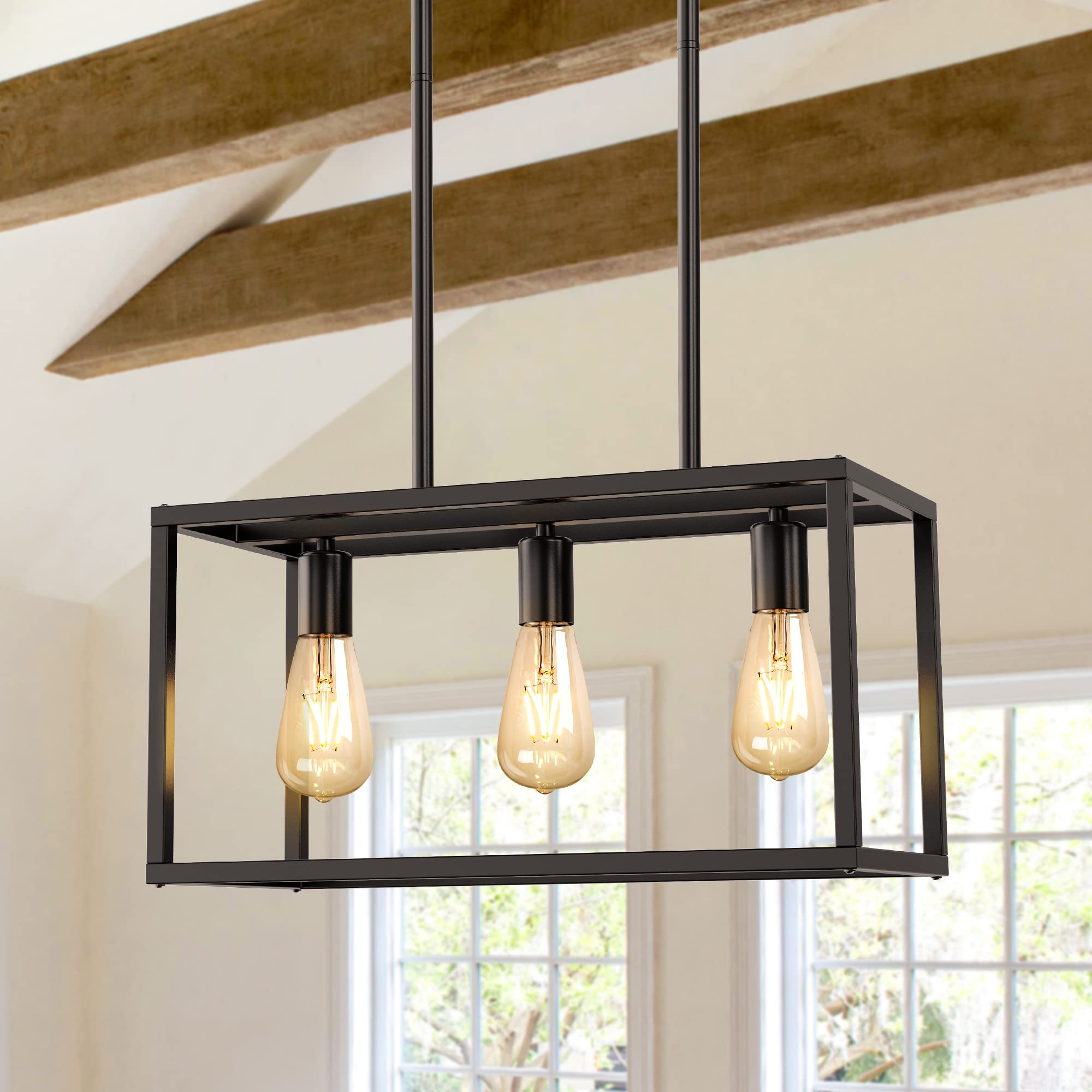 Buy Island Lights with Edison Light Bulbs 4 Packs, 3 Lights