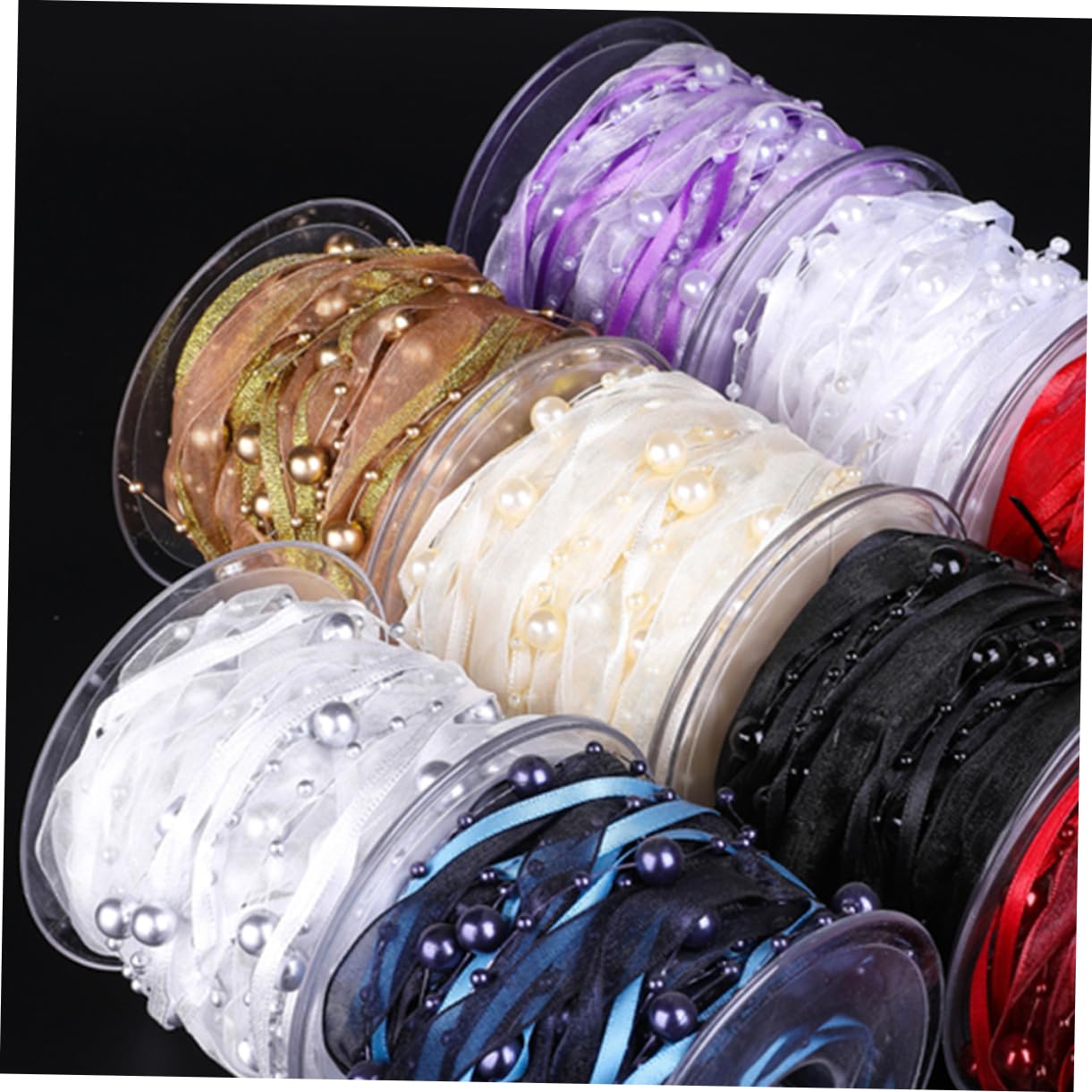 SHINEOFI 3rollen Blumenband Mit Perlen Dekoratives Hochzeitsband Weiß Für -bouquets Und Festlichkeiten Für Hochzeiten Und Festliche Anlässe Langlebig Und Vielseitig Einsetzbar