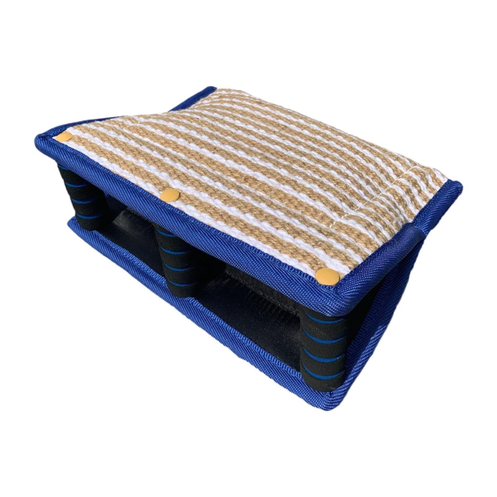 LOVIVER Dog Bite Pillow Dog Bite Wedge Tear Resistant Interactive Toy Training Sleeve for Rottweilers Bulldogs Huskies Indoor Running, blue