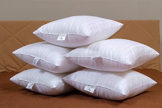 Recron Certified Joy Fibre Cushion (White , 12