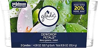 Glade Dewdrop Petals Scented Candles: Essential Oil Infused 2-Pack - Related Product | Glade