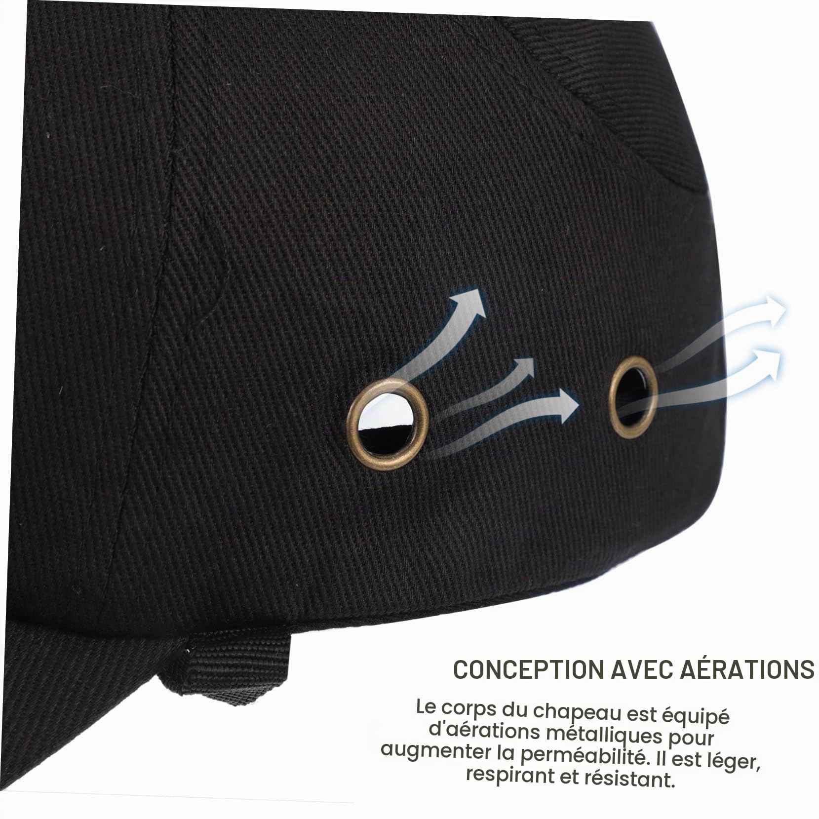Casquette Anti Heurt Réglable Casque De Sécurité Léger Compact pour Chantier Cyclisme Et Activités Extérieures Unisexe