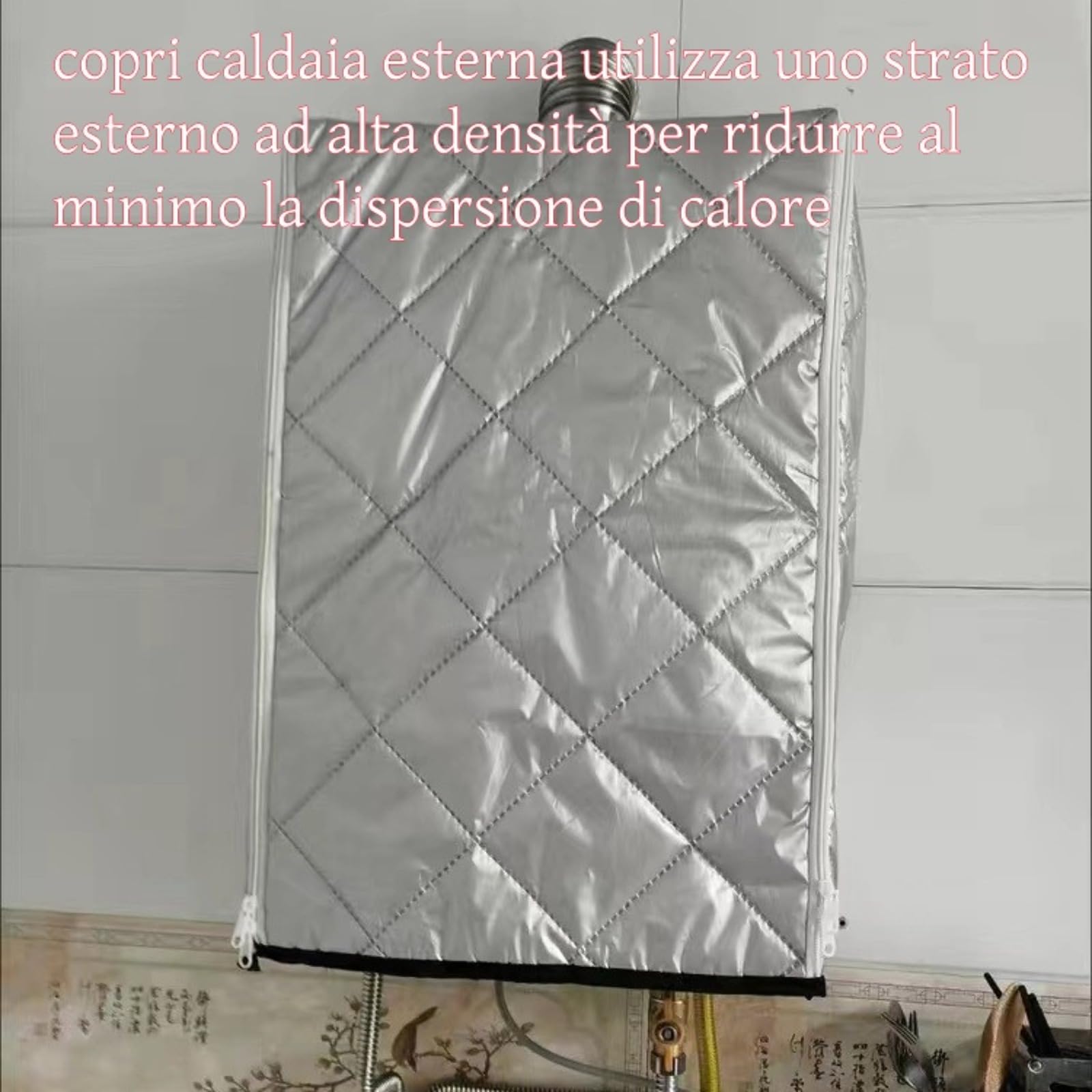 Copertura rinforzata per scaldabagno | Copertura protettiva impermeabile per caldaie e riscaldatori | Copertura isolante da gelo, pioggia e polvere | Durevole all'aperto per patio
