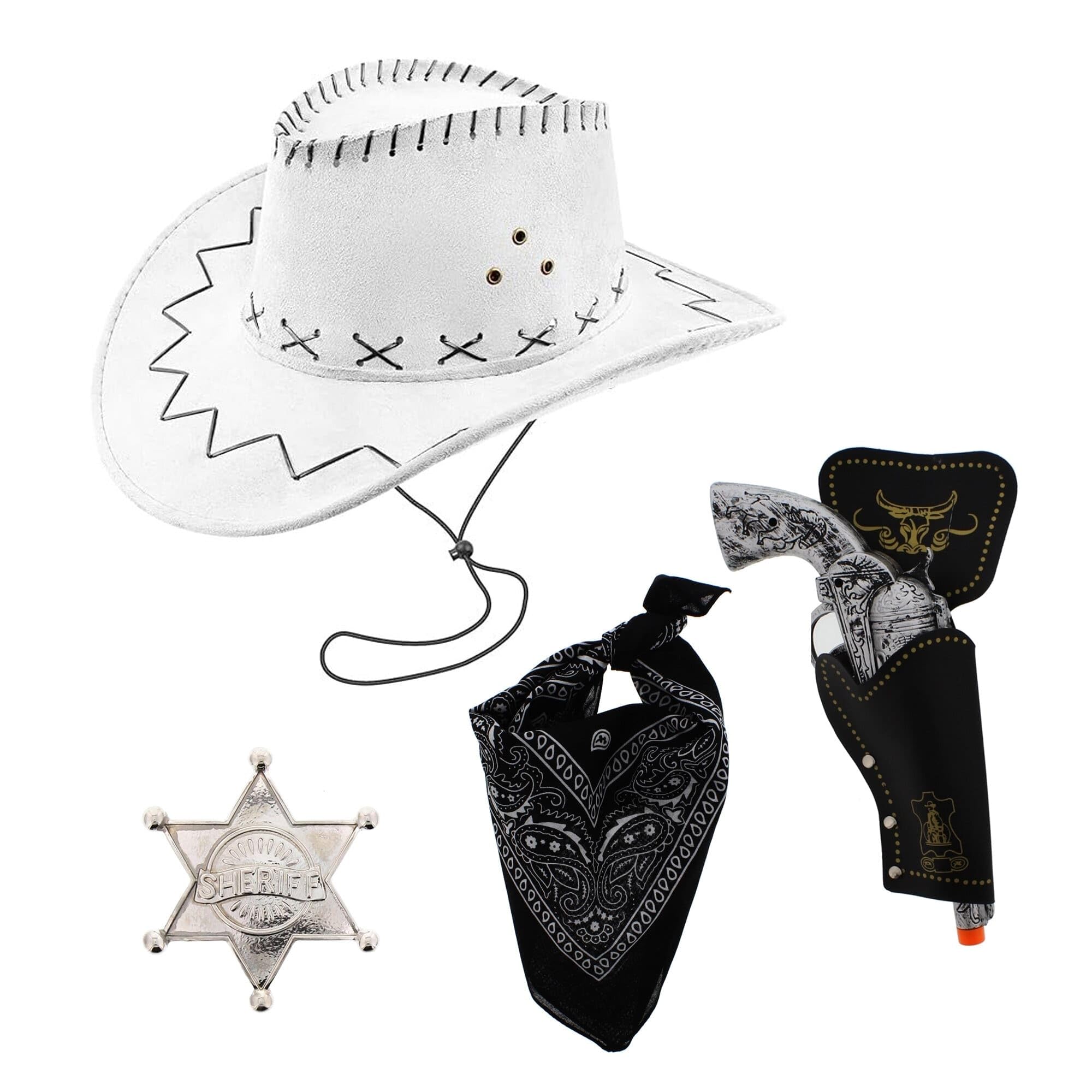 Zac's Alter Ego Fancy Dress Unisex 4 Piece Cowboy Set